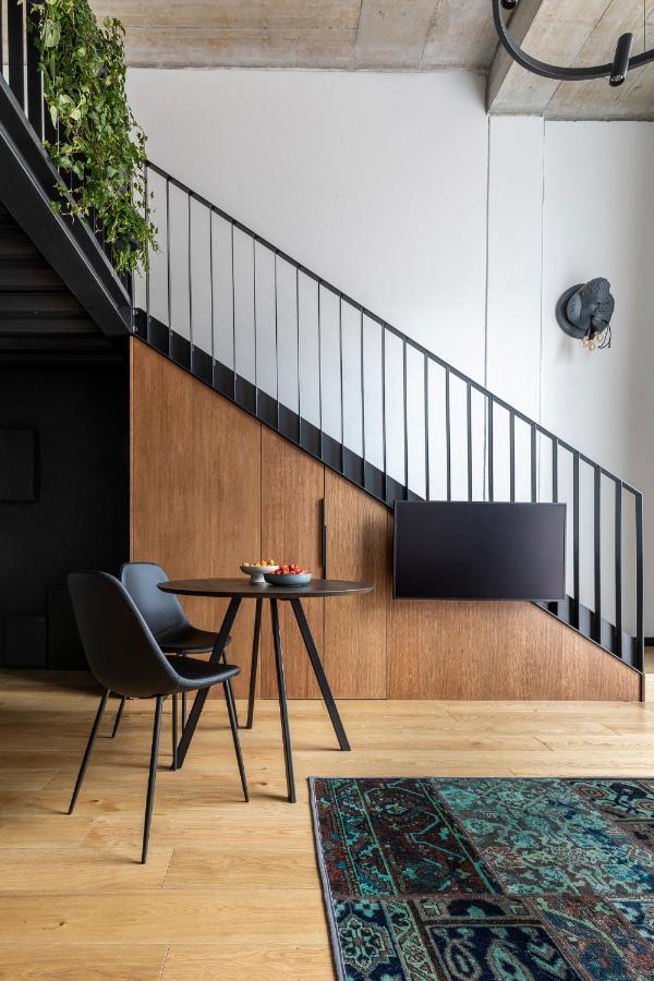 Ferienwohnung Stylish Loft With Terrace Paupys, Old Town Wilna Exterior foto